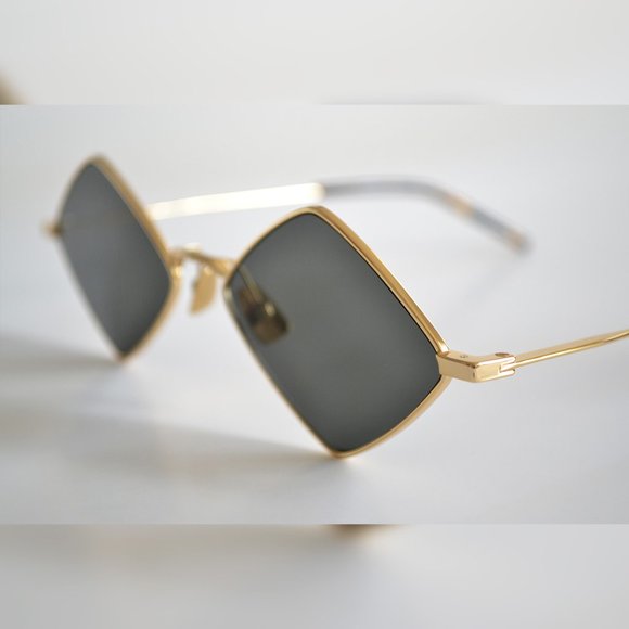 NEW Saint Laurent Sl 302 LISA GOLD/Grey 004 - Picture 4 of 9